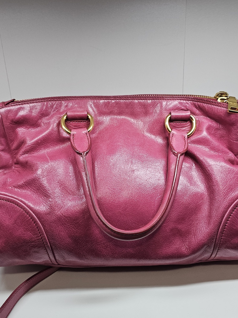 Prada Pink Leather Satchel - Picture 6 of 16